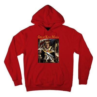 Great King Maga Donald Trump Throne Tall Hoodie