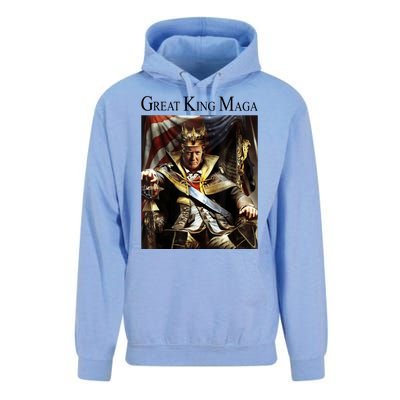 Great King Maga Donald Trump Throne Unisex Surf Hoodie