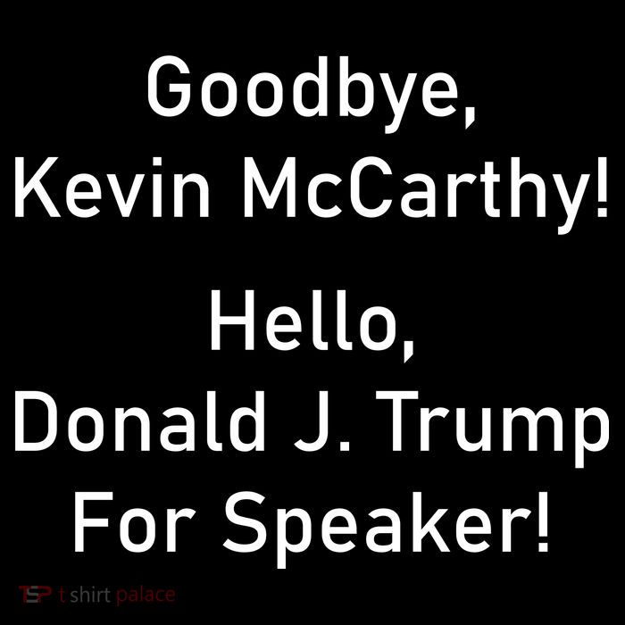 Goodbye Kevin McCarthy Hello Donald J. Trump For Speaker Stripe Pom Pom Beanie