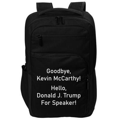Goodbye Kevin McCarthy Hello Donald J. Trump For Speaker Impact Tech Backpack