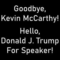 Goodbye Kevin McCarthy Hello Donald J. Trump For Speaker Backpack