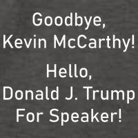 Goodbye Kevin McCarthy Hello Donald J. Trump For Speaker Vector Backpack