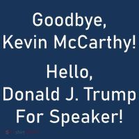 Goodbye Kevin McCarthy Hello Donald J. Trump For Speaker Cool Comfort Performance Bucket Hat