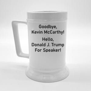 Goodbye Kevin McCarthy Hello Donald J. Trump For Speaker Beer Stein