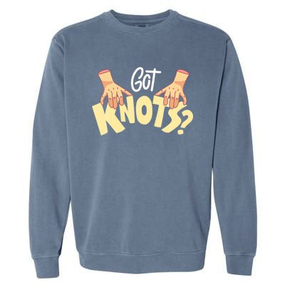 Got Knots Massage Therapist Reflexologist Therapeutic Garment-Dyed Sweatshirt