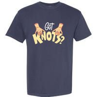 Got Knots Massage Therapist Reflexologist Therapeutic Garment-Dyed Heavyweight T-Shirt