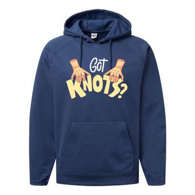 Got Knots Massage Therapist Reflexologist Therapeutic Performance Fleece Hoodie