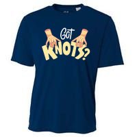 Got Knots Massage Therapist Reflexologist Therapeutic Cooling Performance Crew T-Shirt