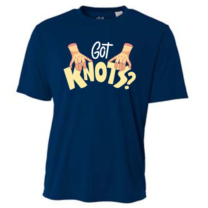 Got Knots Massage Therapist Reflexologist Therapeutic Cooling Performance Crew T-Shirt