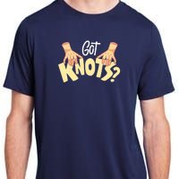 Got Knots Massage Therapist Reflexologist Therapeutic Adult ChromaSoft Performance T-Shirt