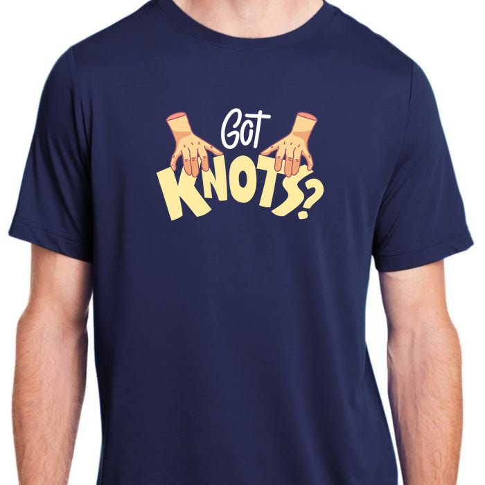 Got Knots Massage Therapist Reflexologist Therapeutic Adult ChromaSoft Performance T-Shirt