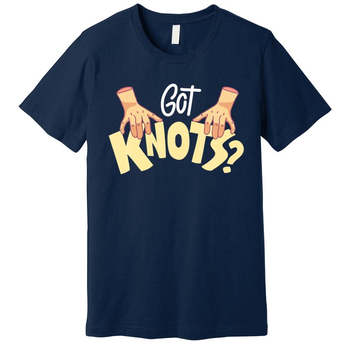 Got Knots Massage Therapist Reflexologist Therapeutic Premium T-Shirt