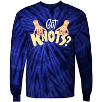 Got Knots Massage Therapist Reflexologist Therapeutic Tie-Dye Long Sleeve Shirt