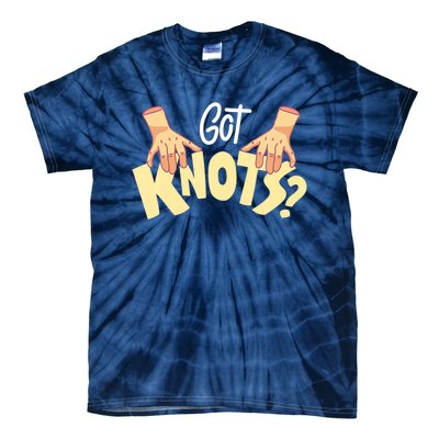 Got Knots Massage Therapist Reflexologist Therapeutic Tie-Dye T-Shirt