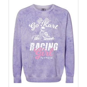 Go Kart Racing Gift Funny Sarcastic Design Gift Colorblast Crewneck Sweatshirt