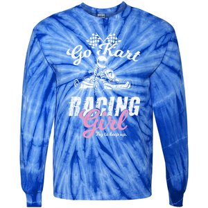 Go Kart Racing Gift Funny Sarcastic Design Gift Tie-Dye Long Sleeve Shirt