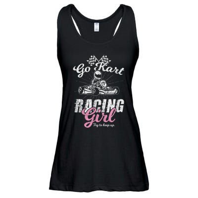 Go Kart Racing Girl Funny Sarcastic Women Girls Design Ladies Essential Flowy Tank