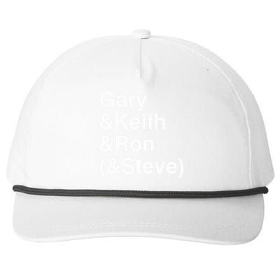 Gary Keith Ron Steve Snapback Five-Panel Rope Hat