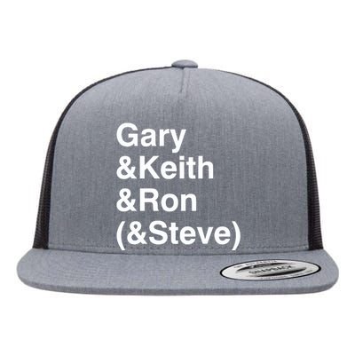 Gary Keith Ron Steve Flat Bill Trucker Hat