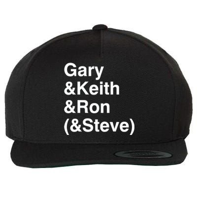 Gary Keith Ron Steve Wool Snapback Cap