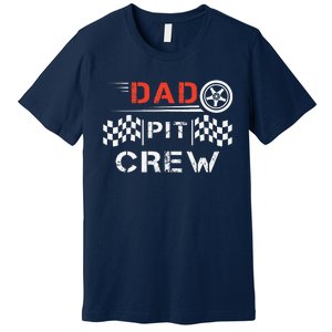 Go Kart Racing Track Dad Pit Crew Kart Racer Daddy Racing Premium T-Shirt