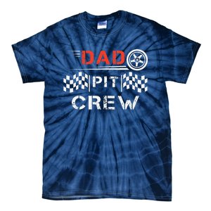 Go Kart Racing Track Dad Pit Crew Kart Racer Daddy Racing Tie-Dye T-Shirt