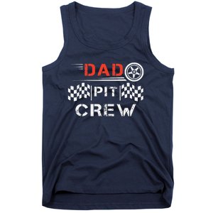 Go Kart Racing Track Dad Pit Crew Kart Racer Daddy Racing Tank Top