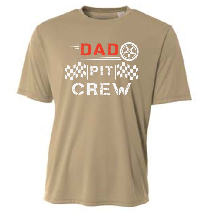 Go Kart Racing Track Dad Pit Crew Kart Racer Daddy Racing Cooling Performance Crew T-Shirt