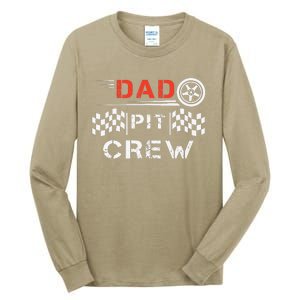 Go Kart Racing Track Dad Pit Crew Kart Racer Daddy Racing Tall Long Sleeve T-Shirt