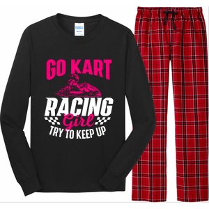 Go Kart Racing Girl Go Karting Lover Go Cart Racing Long Sleeve Pajama Set