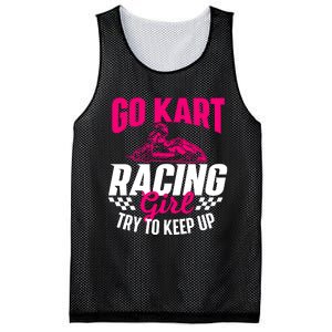 Go Kart Racing Girl Go Karting Lover Go Cart Racing Mesh Reversible Basketball Jersey Tank