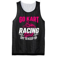 Go Kart Racing Girl Go Karting Lover Go Cart Racing Mesh Reversible Basketball Jersey Tank