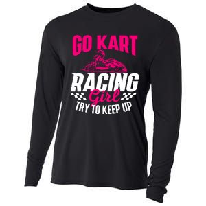 Go Kart Racing Girl Go Karting Lover Go Cart Racing Cooling Performance Long Sleeve Crew