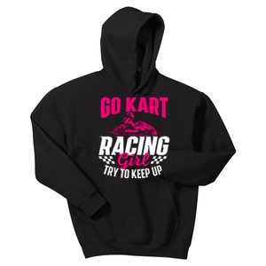 Go Kart Racing Girl Go Karting Lover Go Cart Racing Kids Hoodie