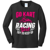 Go Kart Racing Girl Go Karting Lover Go Cart Racing Kids Long Sleeve Shirt