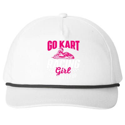 Go Kart Racing Girl Go Karting Lover Go Cart Racing Snapback Five-Panel Rope Hat