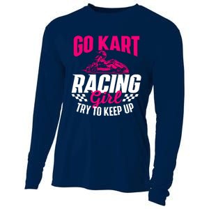 Go Kart Racing Girl Go Karting Lover Go Cart Racing Cooling Performance Long Sleeve Crew