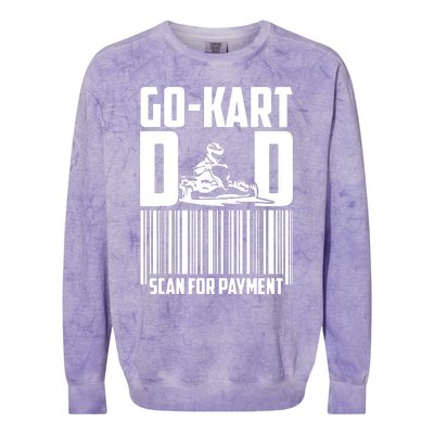 Go Kart Racing Dad Payment Karting Gocart Racer Colorblast Crewneck Sweatshirt