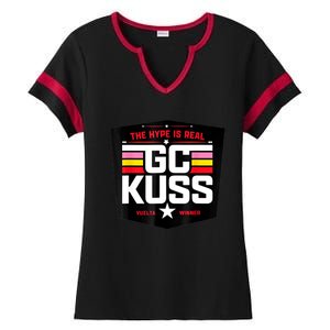 GC Kuss The Hype Is Real And Ladies Halftime Notch Neck Tee