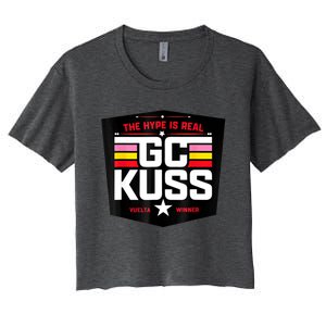 GC Kuss The Hype Is Real And Women's Crop Top Tee