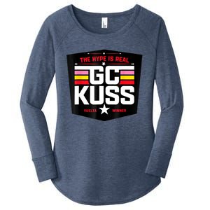 GC Kuss The Hype Is Real And Women's Perfect Tri Tunic Long Sleeve Shirt