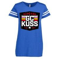 GC Kuss The Hype Is Real And Enza Ladies Jersey Football T-Shirt