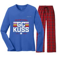 GC Kuss The Hype Is Real Women's Long Sleeve Flannel Pajama Set 