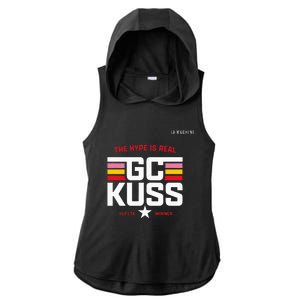 GC Kuss The Hype Is Real Ladies PosiCharge Tri-Blend Wicking Draft Hoodie Tank