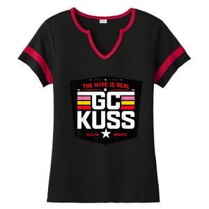 GC Kuss The Hype Is Real Ladies Halftime Notch Neck Tee