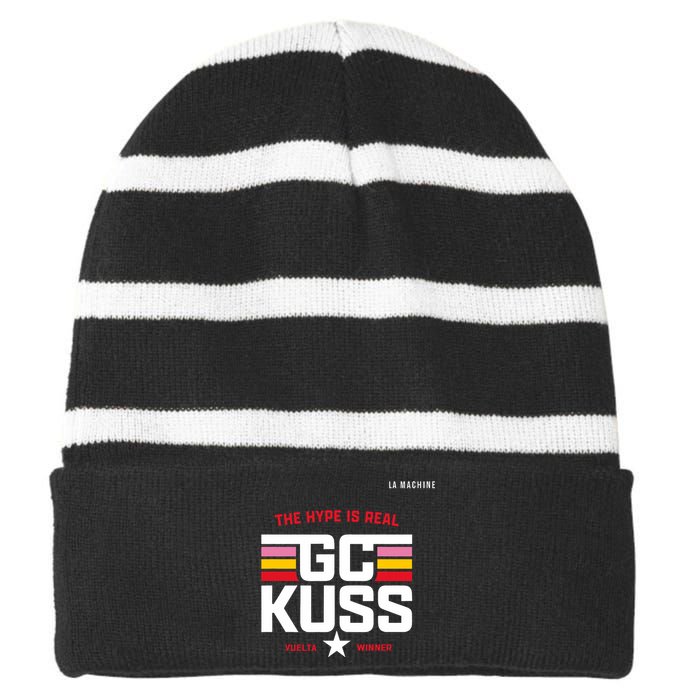 GC Kuss The Hype Is Real Striped Beanie with Solid Band