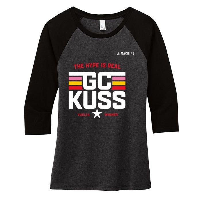 GC Kuss The Hype Is Real Women's Tri-Blend 3/4-Sleeve Raglan Shirt