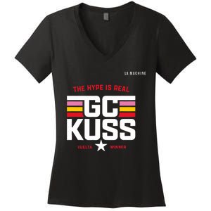 GC Kuss The Hype Is Real Women's V-Neck T-Shirt