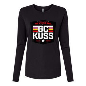 GC KuSS The Hype Is Real GC Kuss store  Womens Cotton Relaxed Long Sleeve T-Shirt