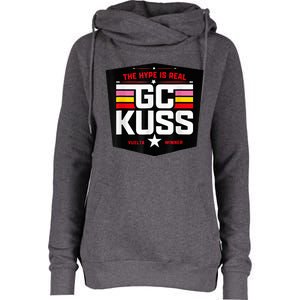 GC KuSS The Hype Is Real GC Kuss store  Womens Funnel Neck Pullover Hood